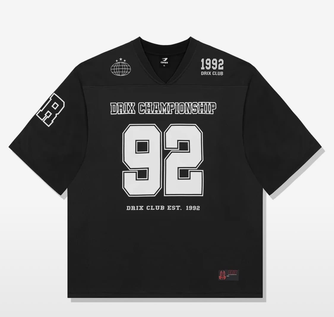 DRIX 럭비 오버핏 메시 저지 하프 슬리브 상품이미지1