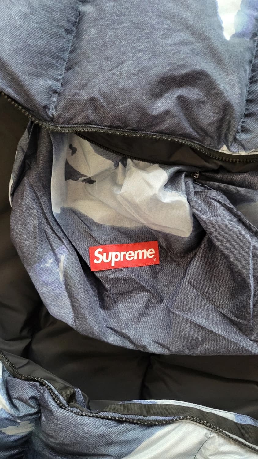 [XL] 슈프림 x 노스페이스 블리치드 데님 눕시 상품이미지6