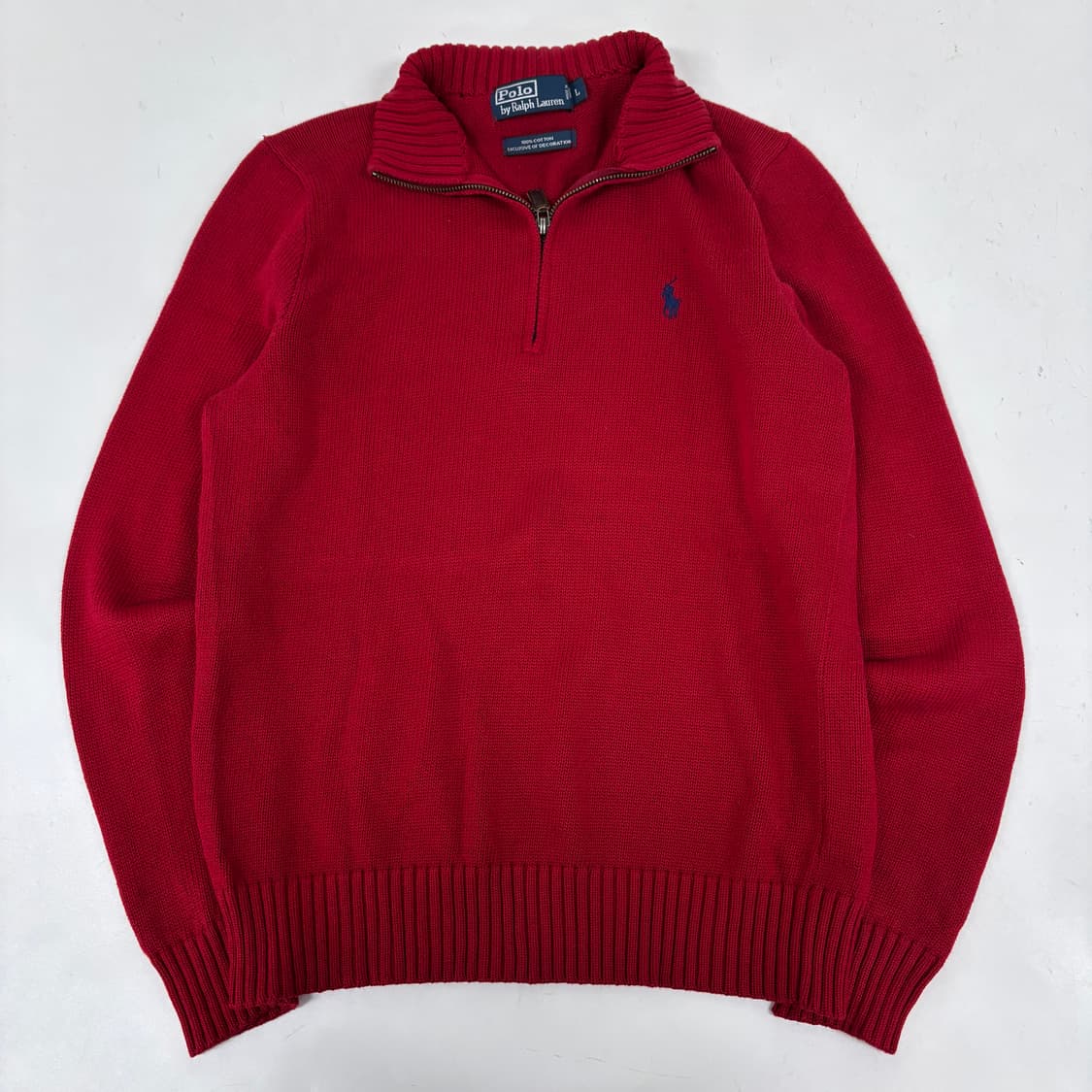 폴로 반집업 니트 상품이미지3