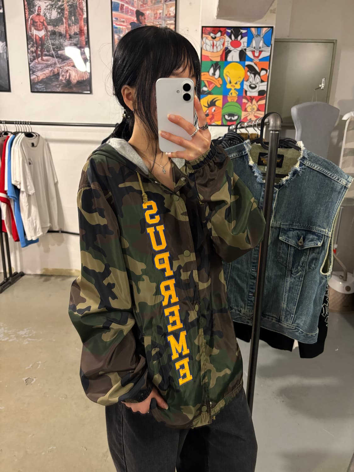 스투시 카모 버티컬 자켓  상품이미지3