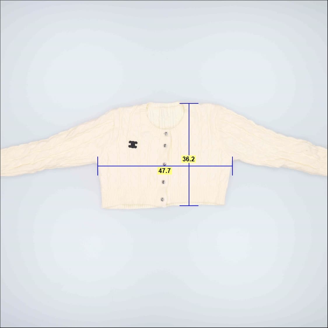 [44반정도] 빈티지 여성 꽈배기 크롭니트 가디건 1222H1 상품이미지4