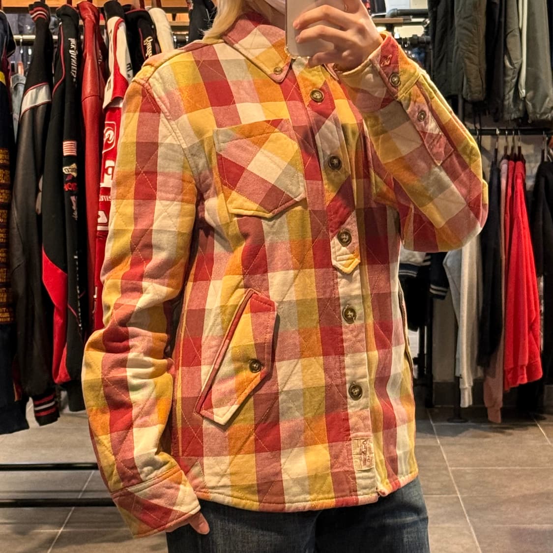 [NO.9] Levi’s 퀄팅 체크 자켓 상품이미지3