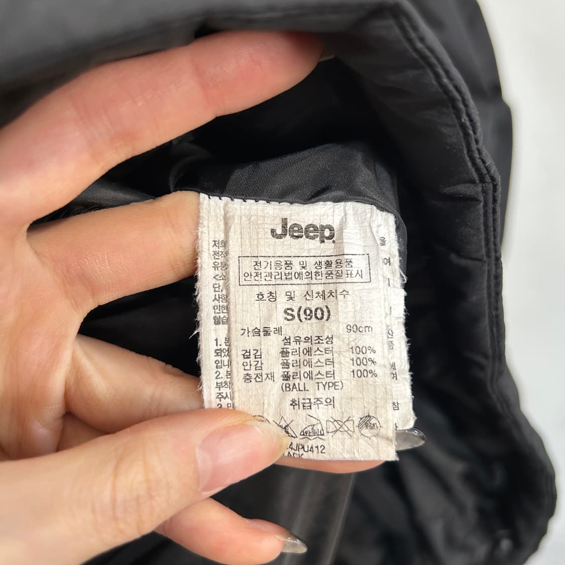 지프 여성 패딩 90 블랙  상품이미지3