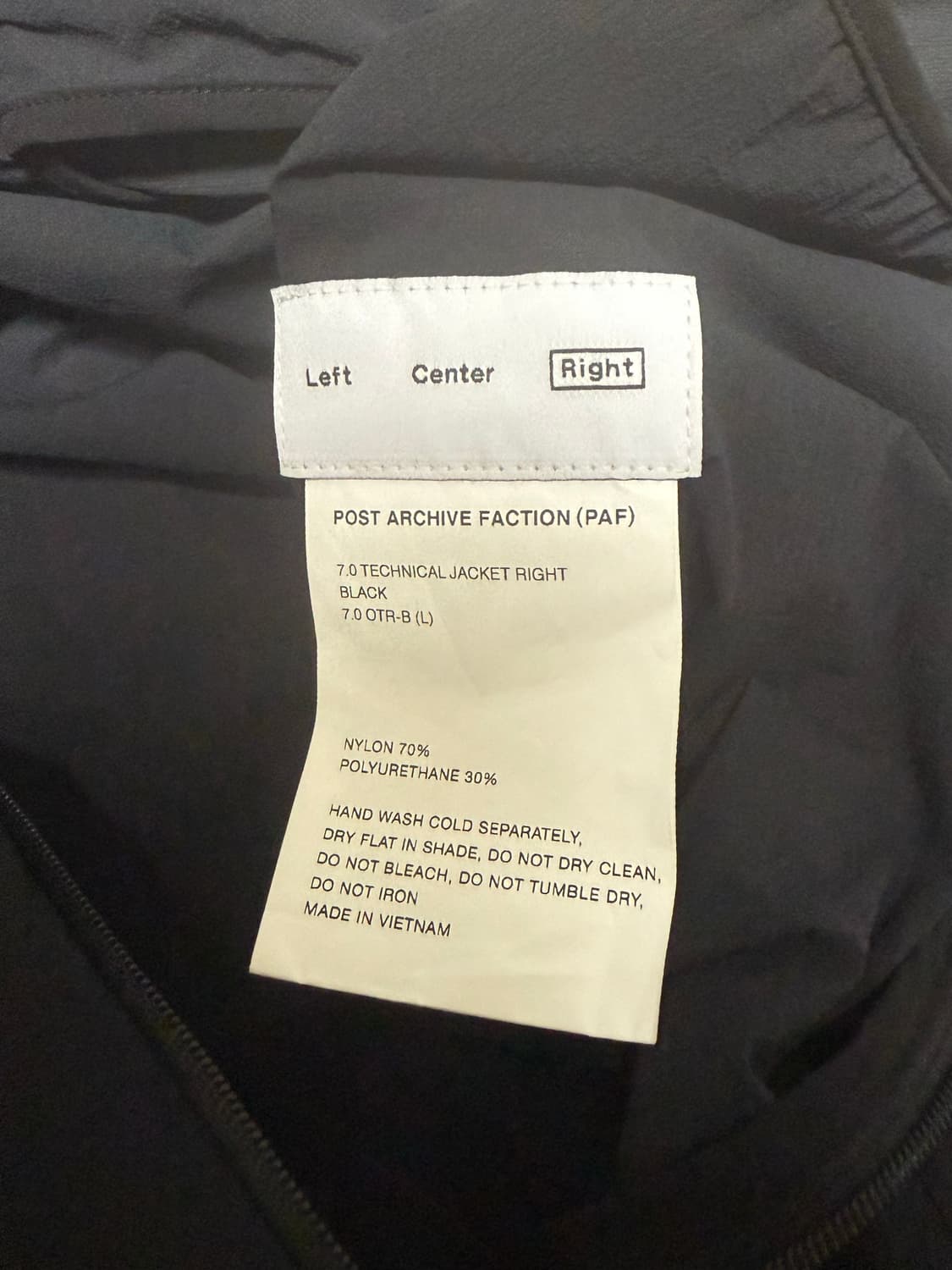 포스트 아카이브 팩션 paf / 7.0 라이트 자켓 / L 상품이미지5