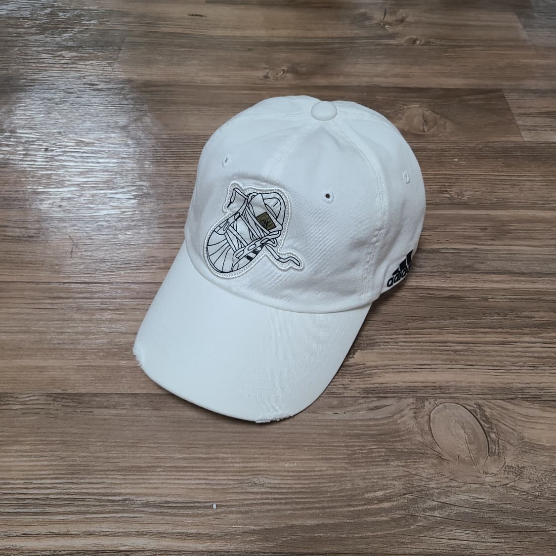 90s~00s 아디다스 빈티지 화이트 슈퍼스타 모자 볼캡 상품이미지1