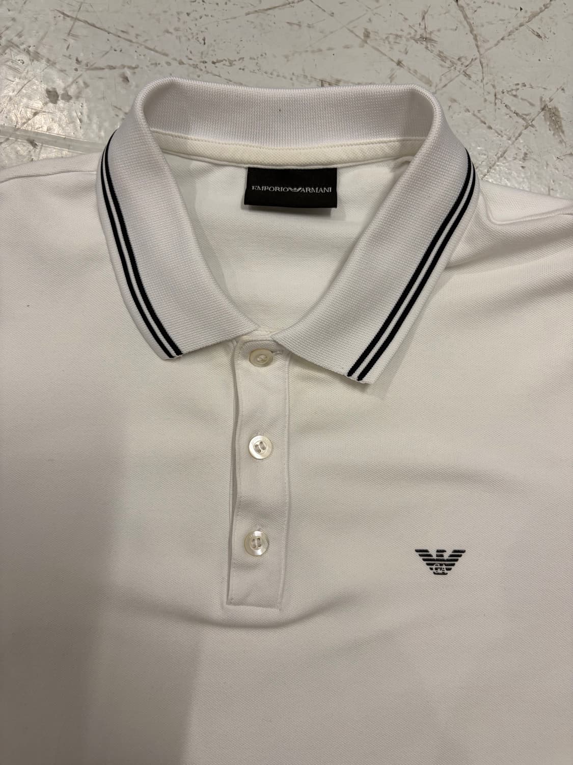 Emporio Armani 화이트 폴로 셔츠 상품이미지4