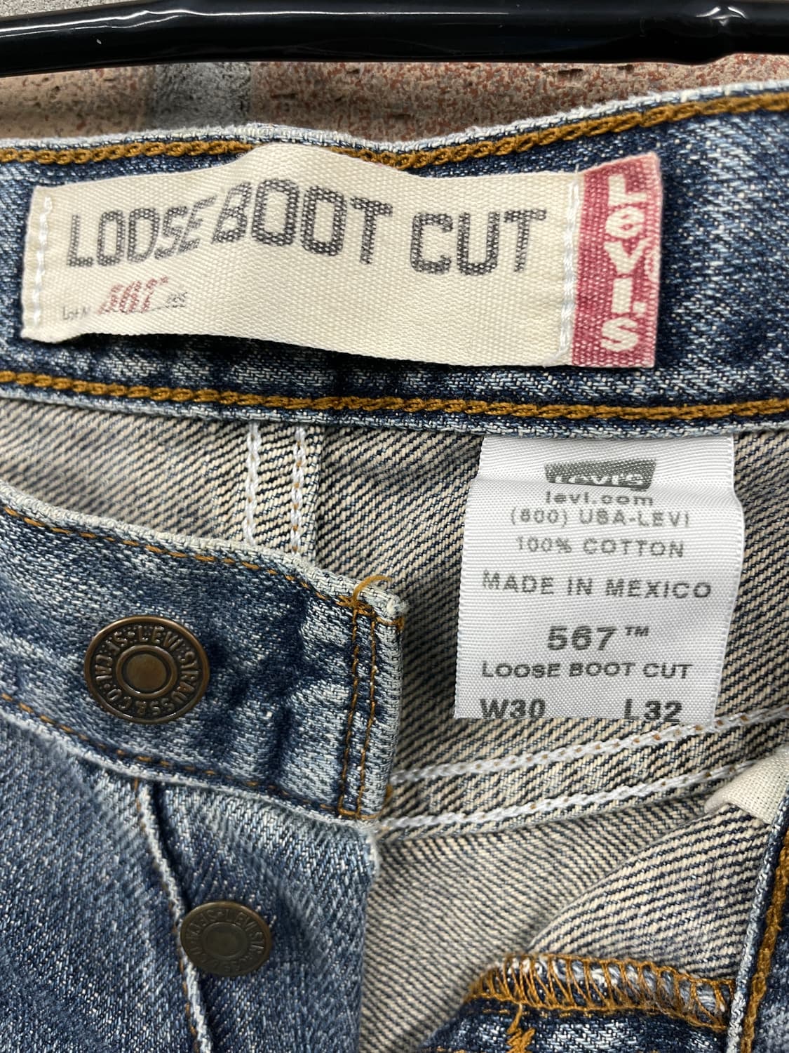 Levi's 567 루즈 부츠컷 데님 팬츠 상품이미지9