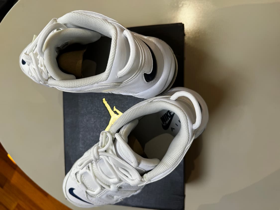 정품 나이키 에어 모어 업템포 흰흰네이비 280 새상품 쿨거시 30 상품이미지4