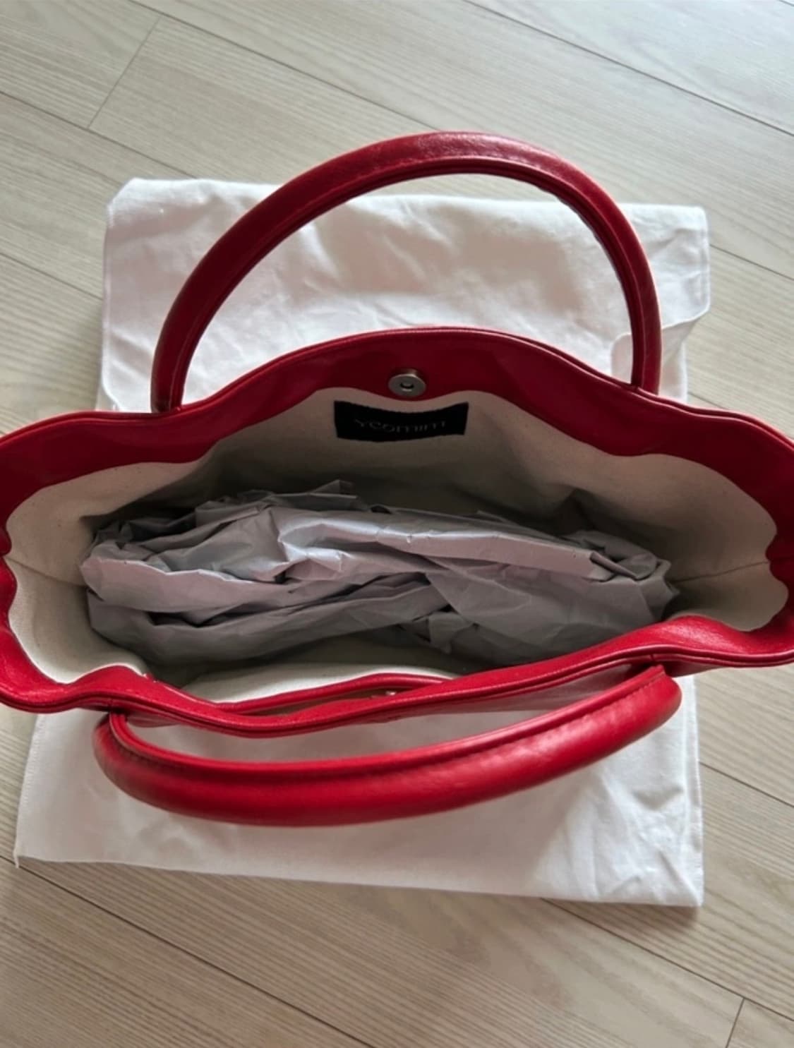 여밈 대퍼백 미니 (애플 색상) 상품이미지8