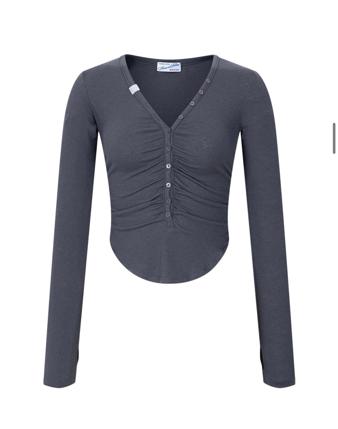 플리즈노팔로우 니나 버튼 탑 상품이미지1