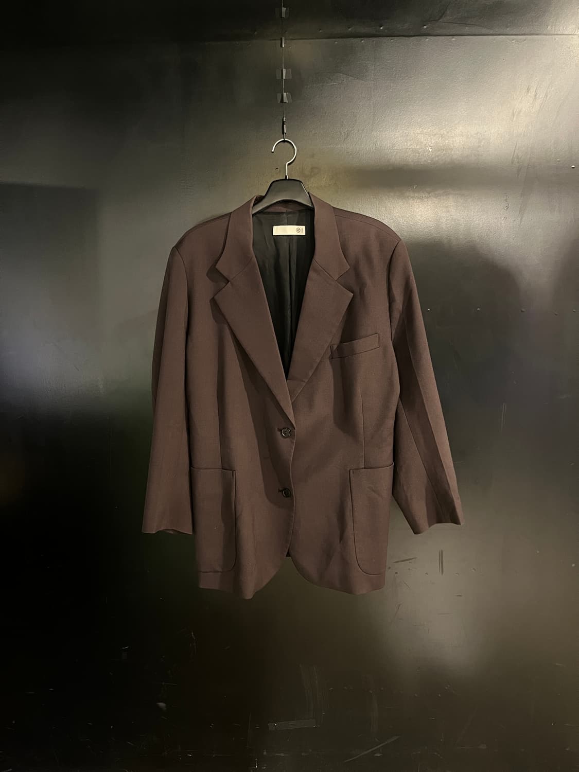 렉토 브라운 싱글 블레이저 자켓 상품이미지1