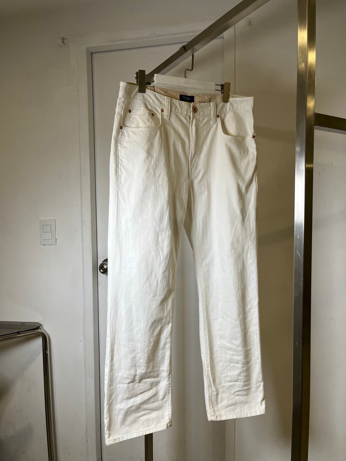 White Color Wide Fit Pants 상품이미지5