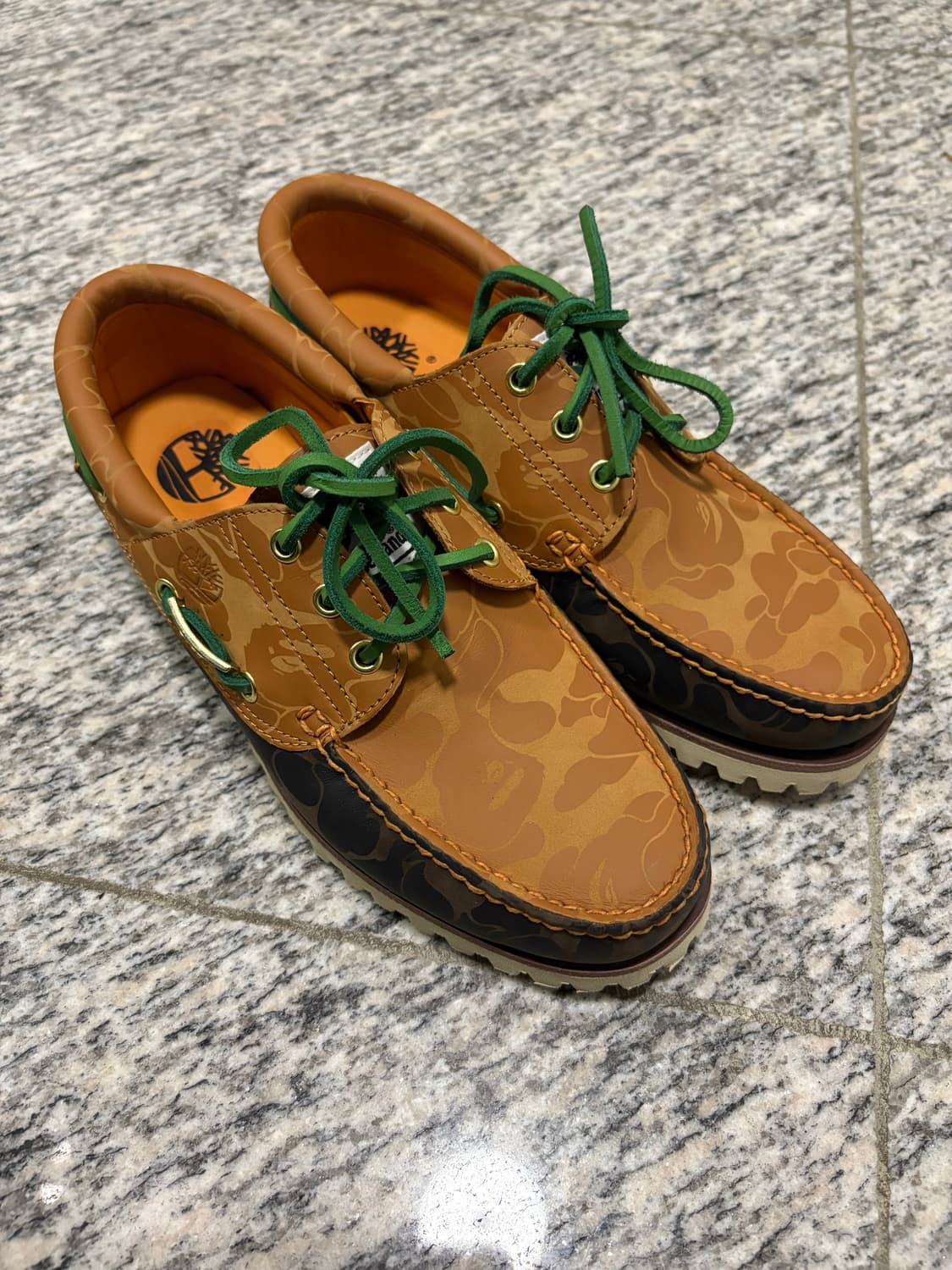 [콜라보 슈즈]팀버랜드 x 베이프 보트슈즈 카모 상품이미지2