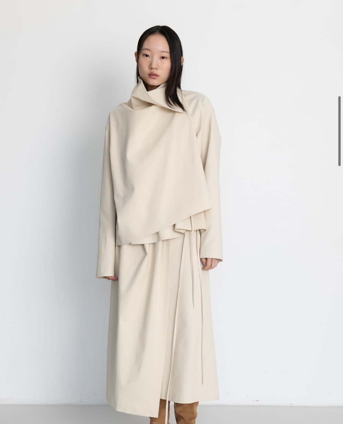 le17 DRAPE NECK SHIRT 셔츠 상품이미지1