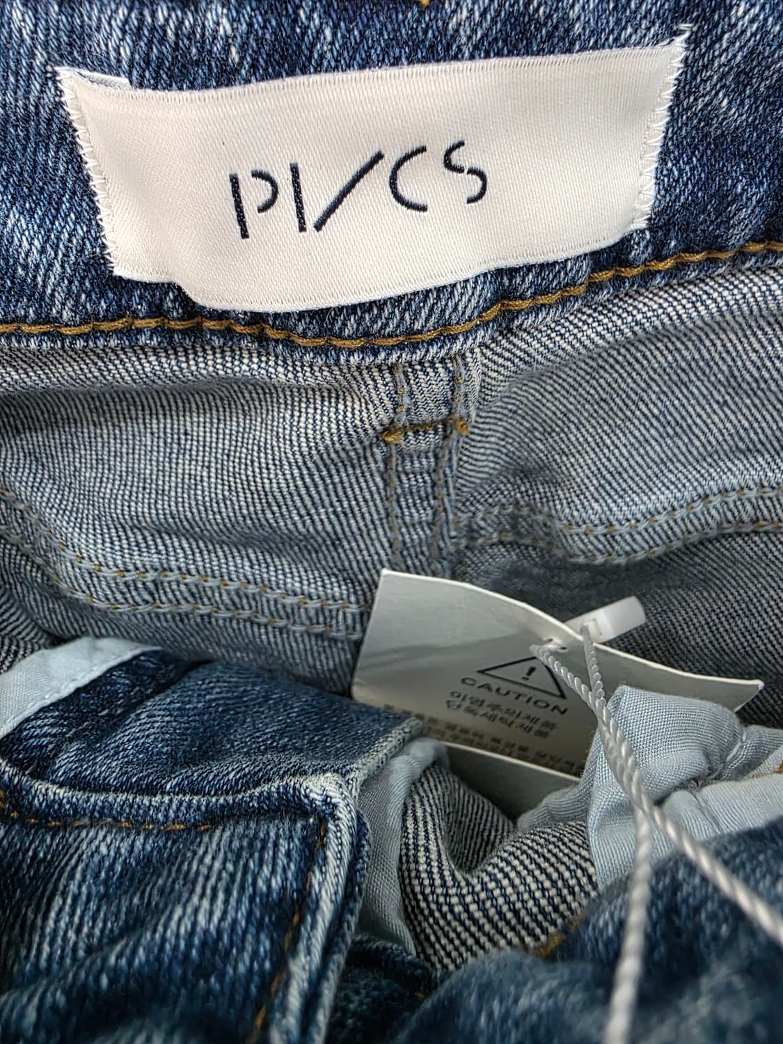 PVCS(프븏스) 여성 롱슬림워싱 데님 바지 상품이미지3