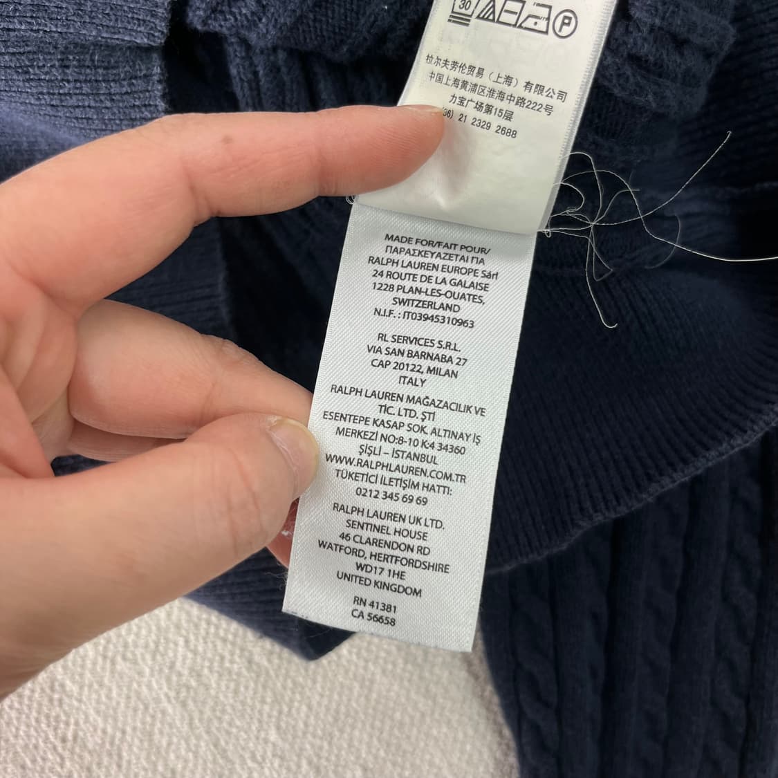 W 90 폴로랄프로렌 꽈배기 신형 가디건  상품이미지7