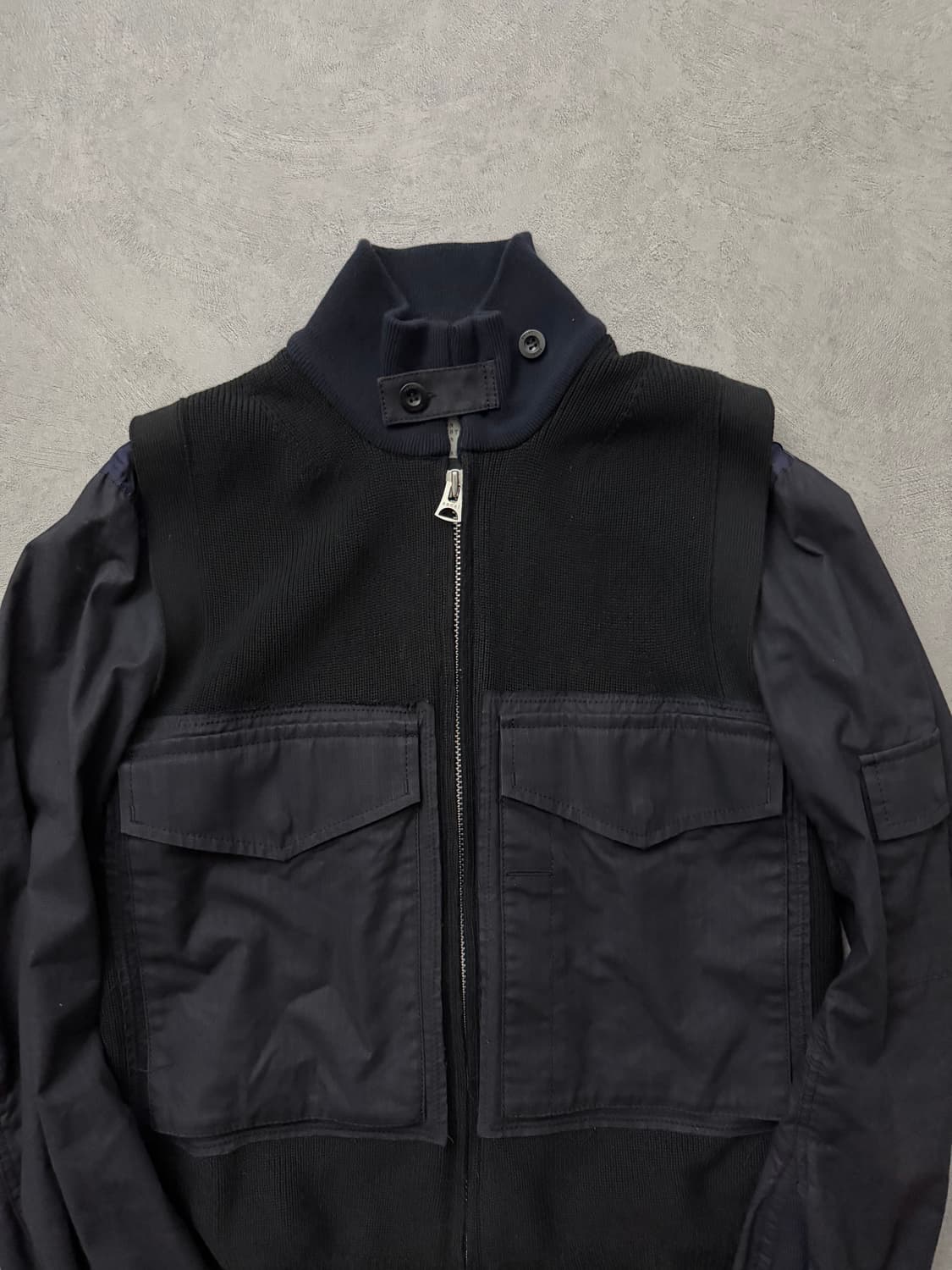 Sacai 니트 믹스 MA-1 하이브리드 자켓 상품이미지3