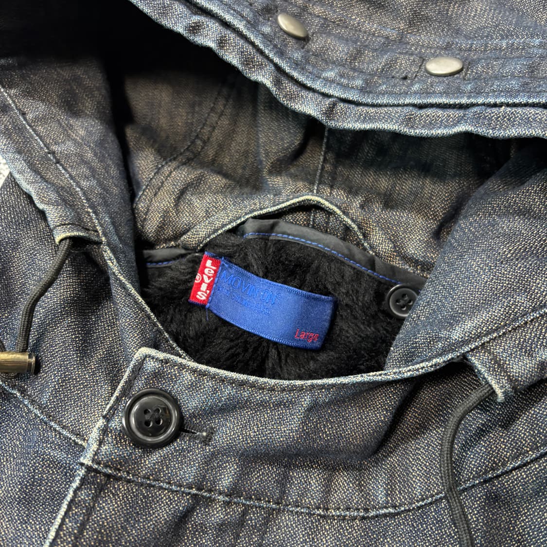 리바이스 2004s 무빙 온 m-51 피쉬테일 데님 파카 (L) 상품이미지4