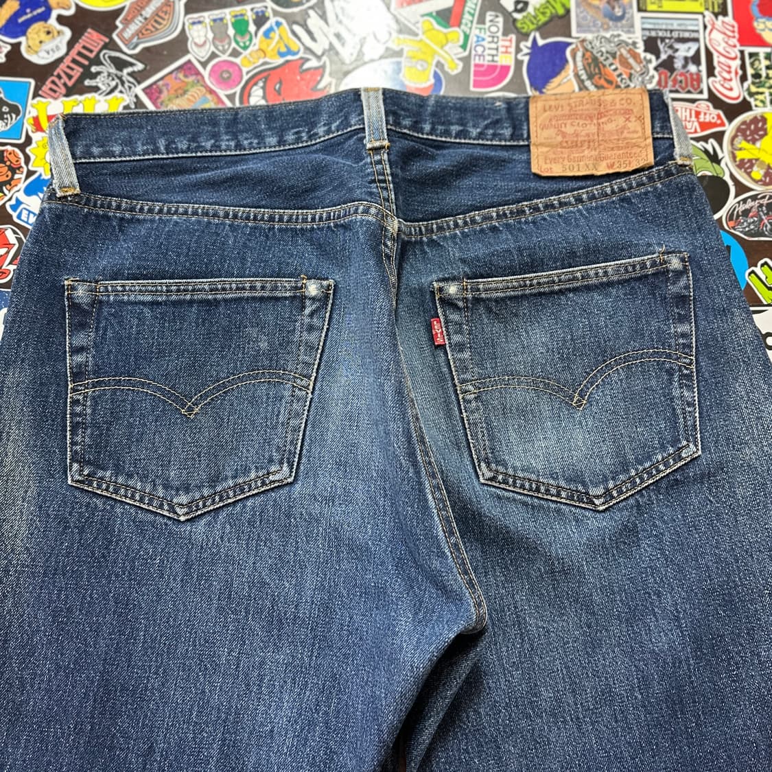 9~00s USA LVC 555 발렌시아 501XX 셀비지 진 34 상품이미지3