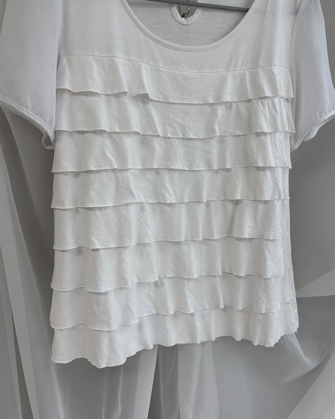 NATURAL BEAUTY tiered ruffle t-shirt 상품이미지7