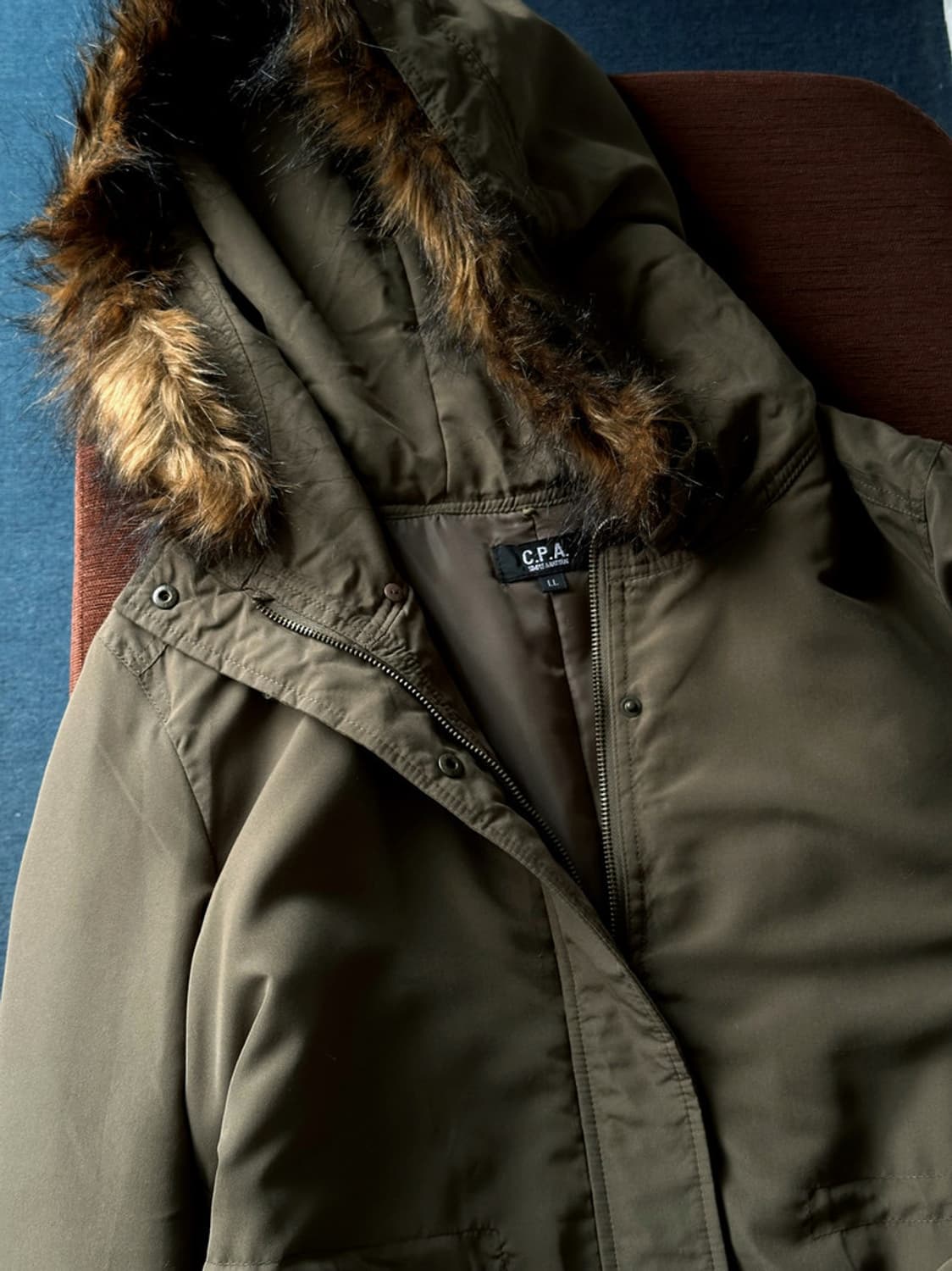 2way fur trimming mil design coat 상품이미지3