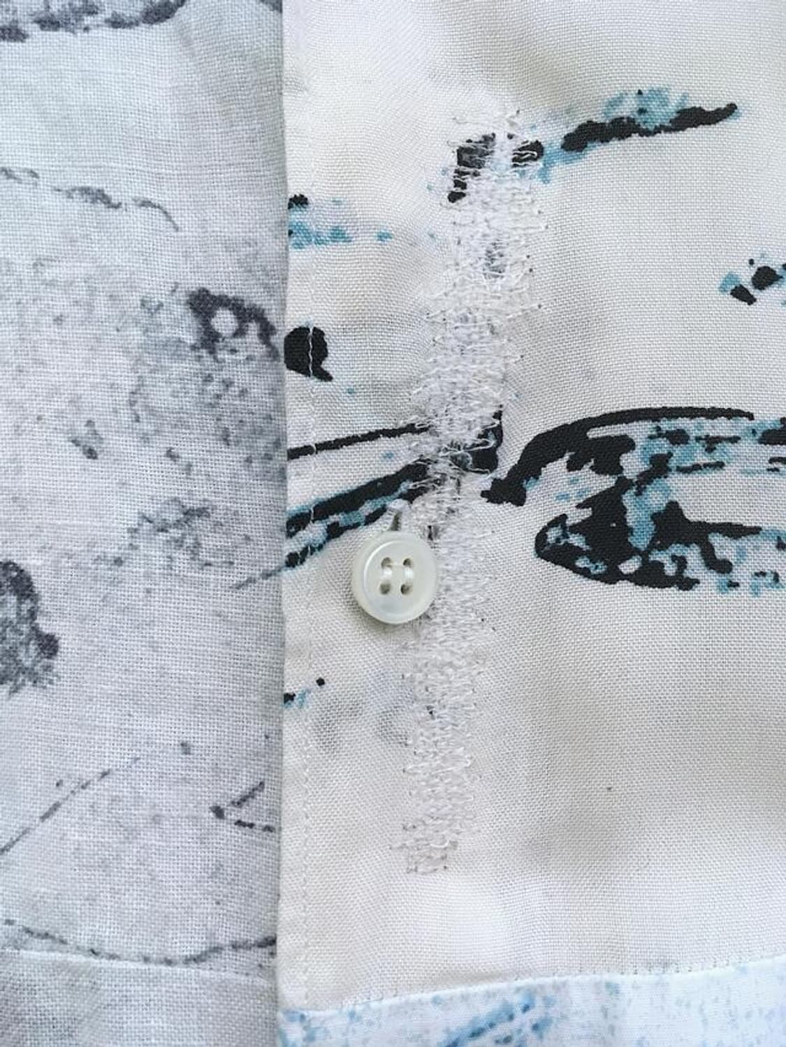 France made silk blended patchwork shirt 상품이미지8