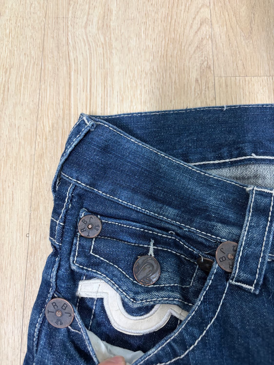 트루릴리젼 usa 가죽패치 부츠컷 30 레어템 상품이미지6