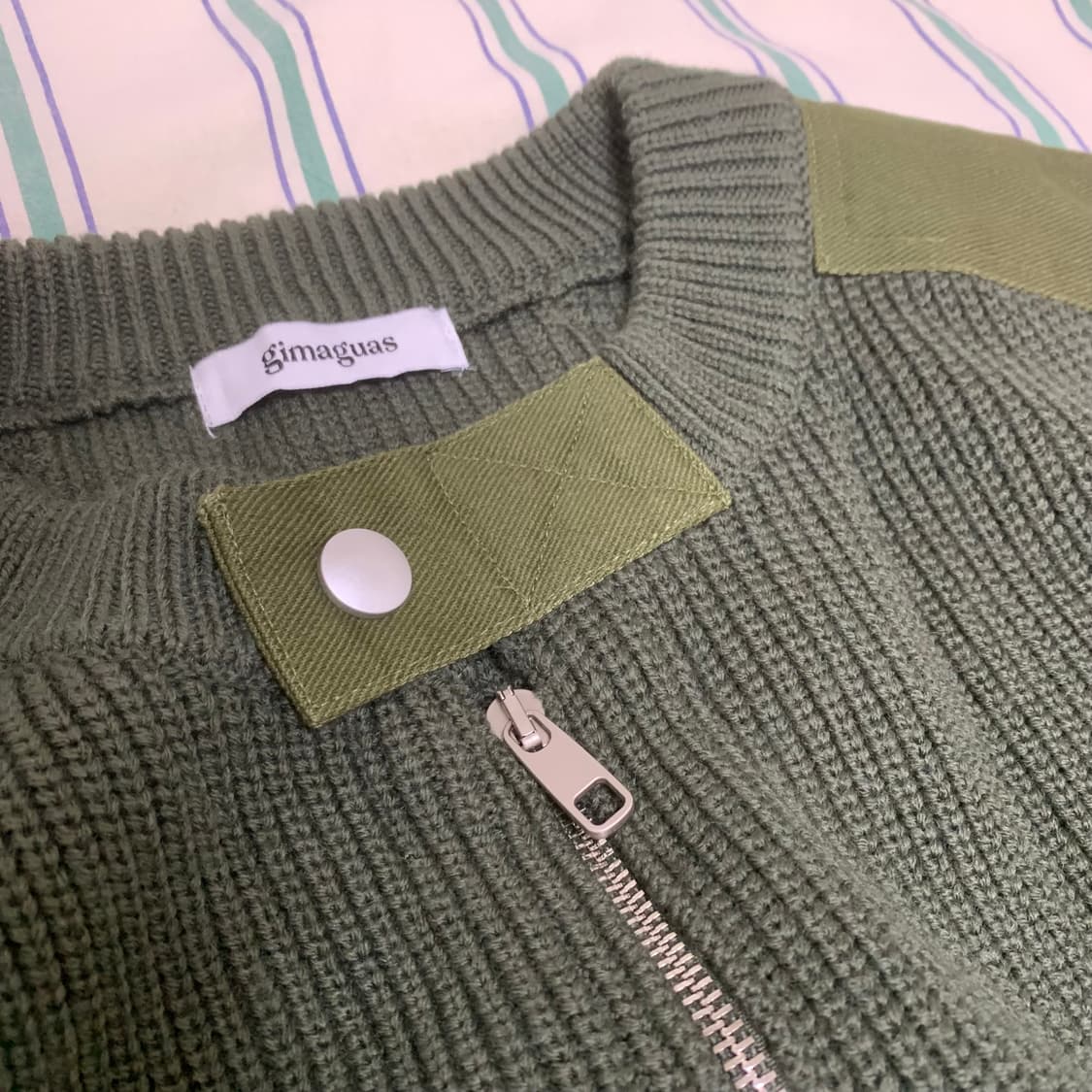 gimaguas 기마구아스 코만도 니트 집업 M 상품이미지5