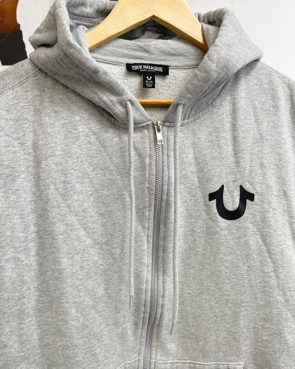 트루릴리젼 백로고 그레이 후드집업 상품이미지6