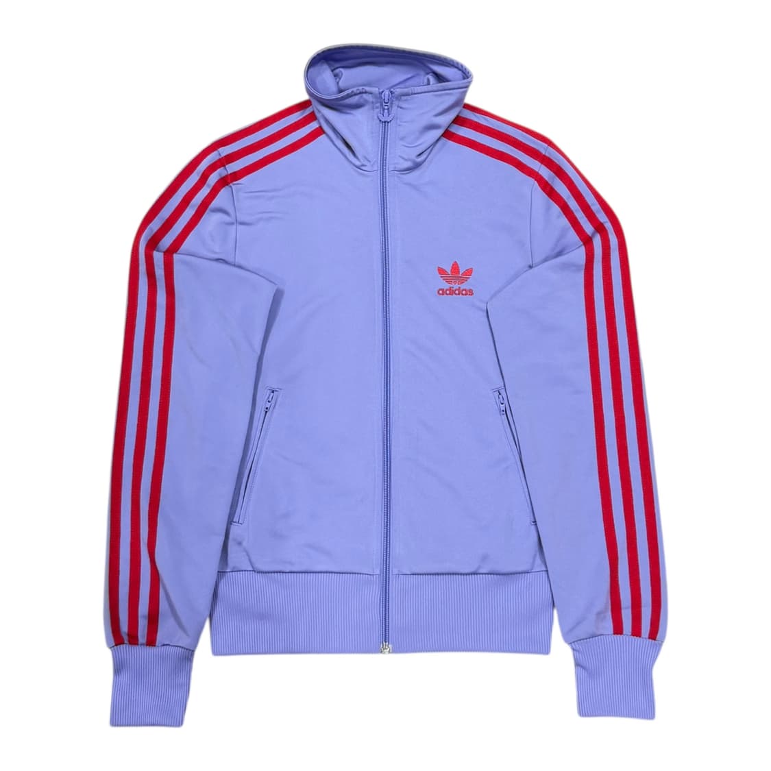 아디다스 희귀 에스파 윈터 파이어버드 빅로고 라벤더 퍼플 져지 XS 상품이미지1