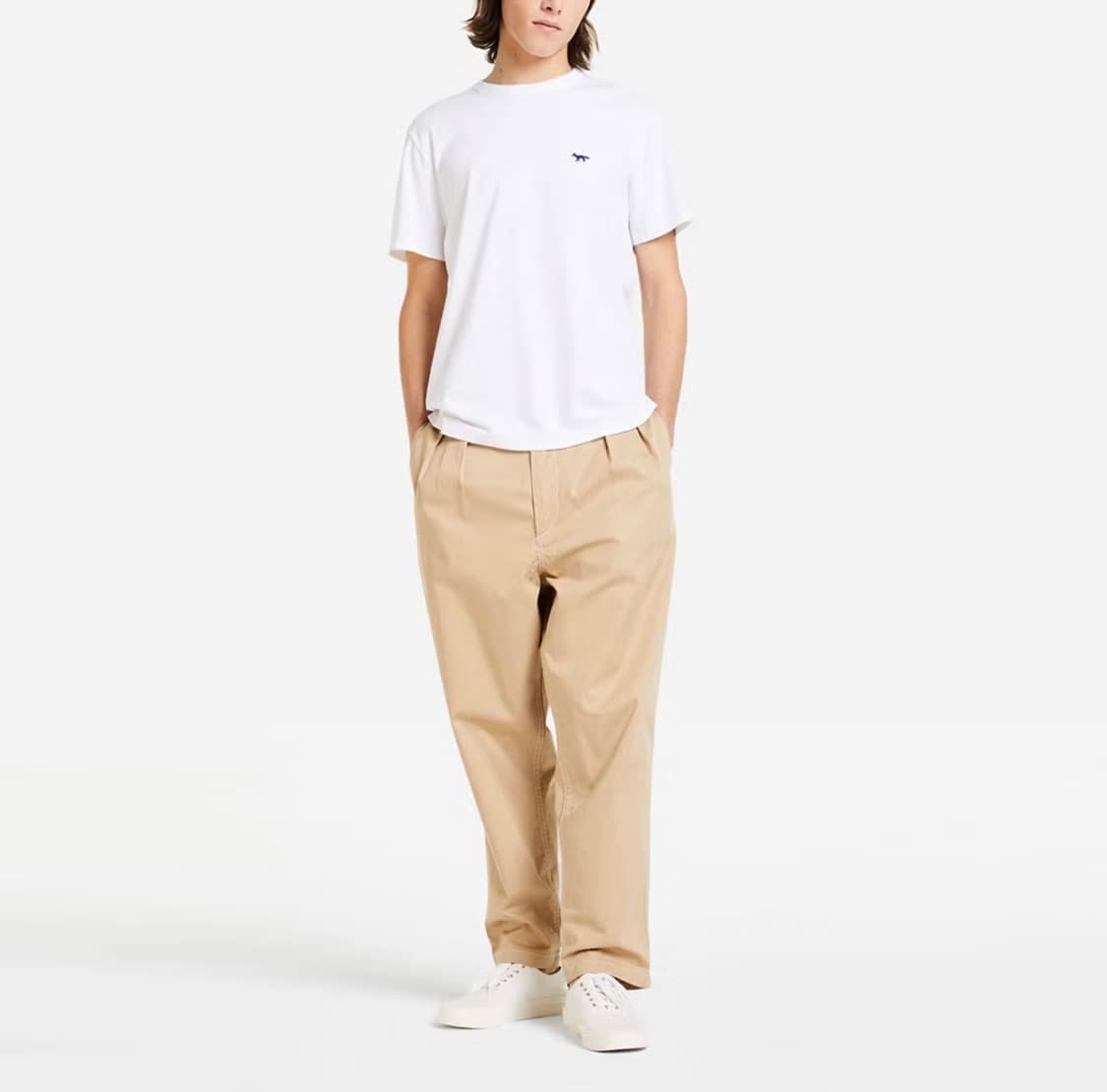 메종키츠네 투 플리츠 팬츠 상품이미지1