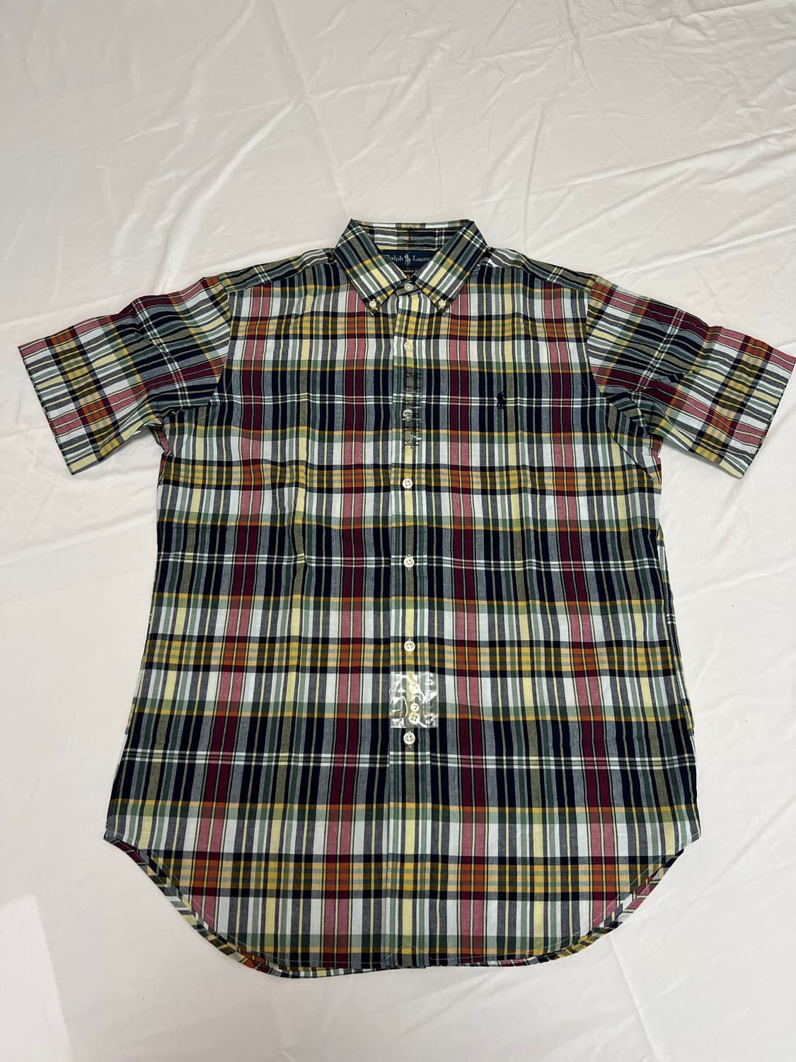 폴로 랄프로렌 체크 반팔 셔츠 클래식핏 S 상품이미지1