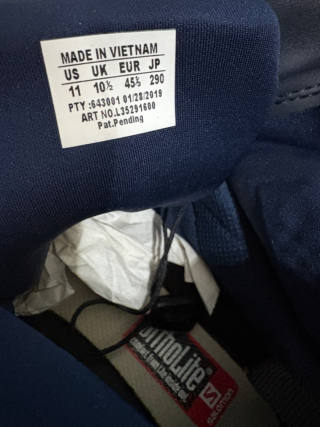 살로몬 salomon / 스노우 크로스 네이비 / 290 상품이미지5