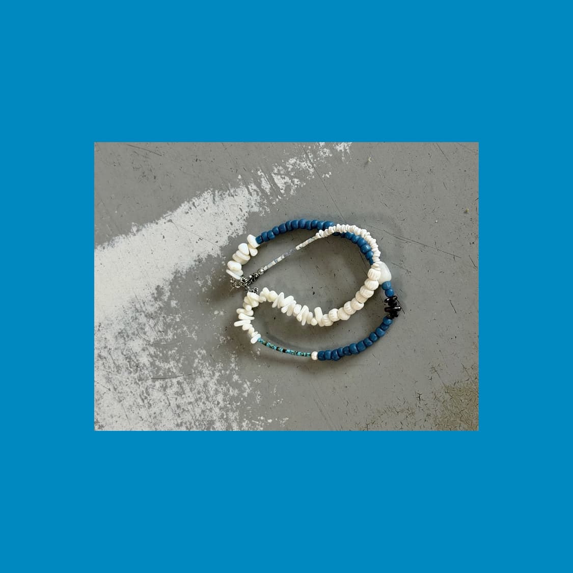 [rrrocnoc] mar fragment 산호 비즈목걸이 상품이미지2
