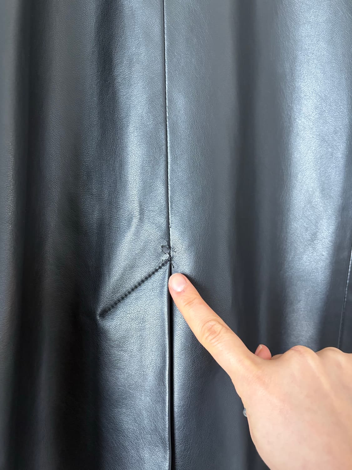 아모멘토 비건레더자켓 가죽자켓 VEGAN LEATHER LONG JACK 상품이미지10