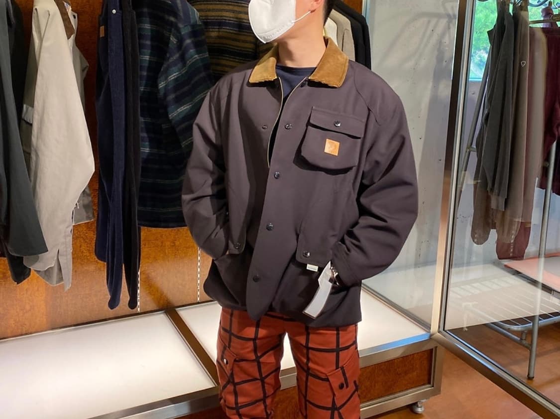 [M]헤리티지플로스 양면 나일론 헌팅 자켓/고동색 옅은그린 상품이미지2