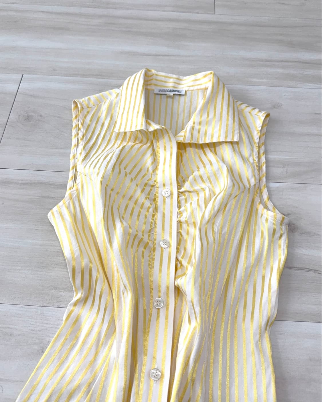 Lemon Striped Sleeveless Shirt 상품이미지8