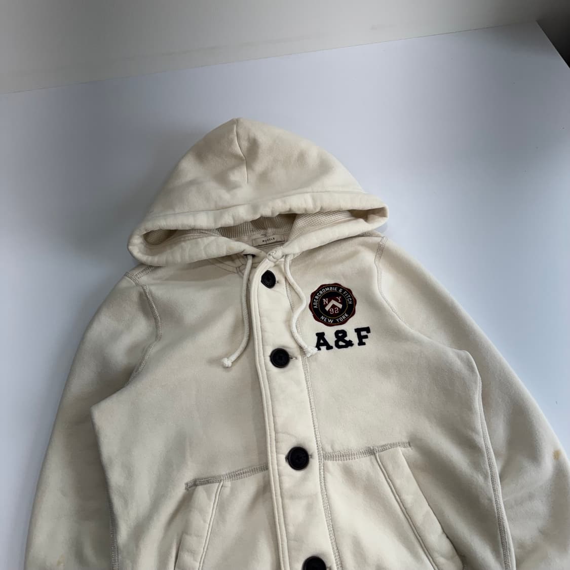 Abercrombie 아베크롬비 버튼업 후드집업 상품이미지4