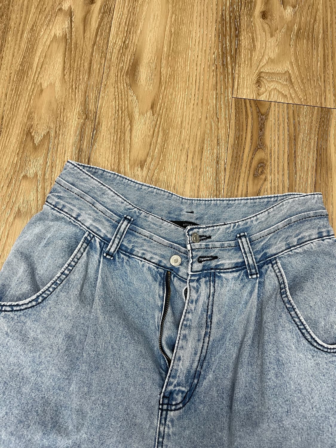 올라이츠 와이드 플레어 청바지 28 상품이미지3