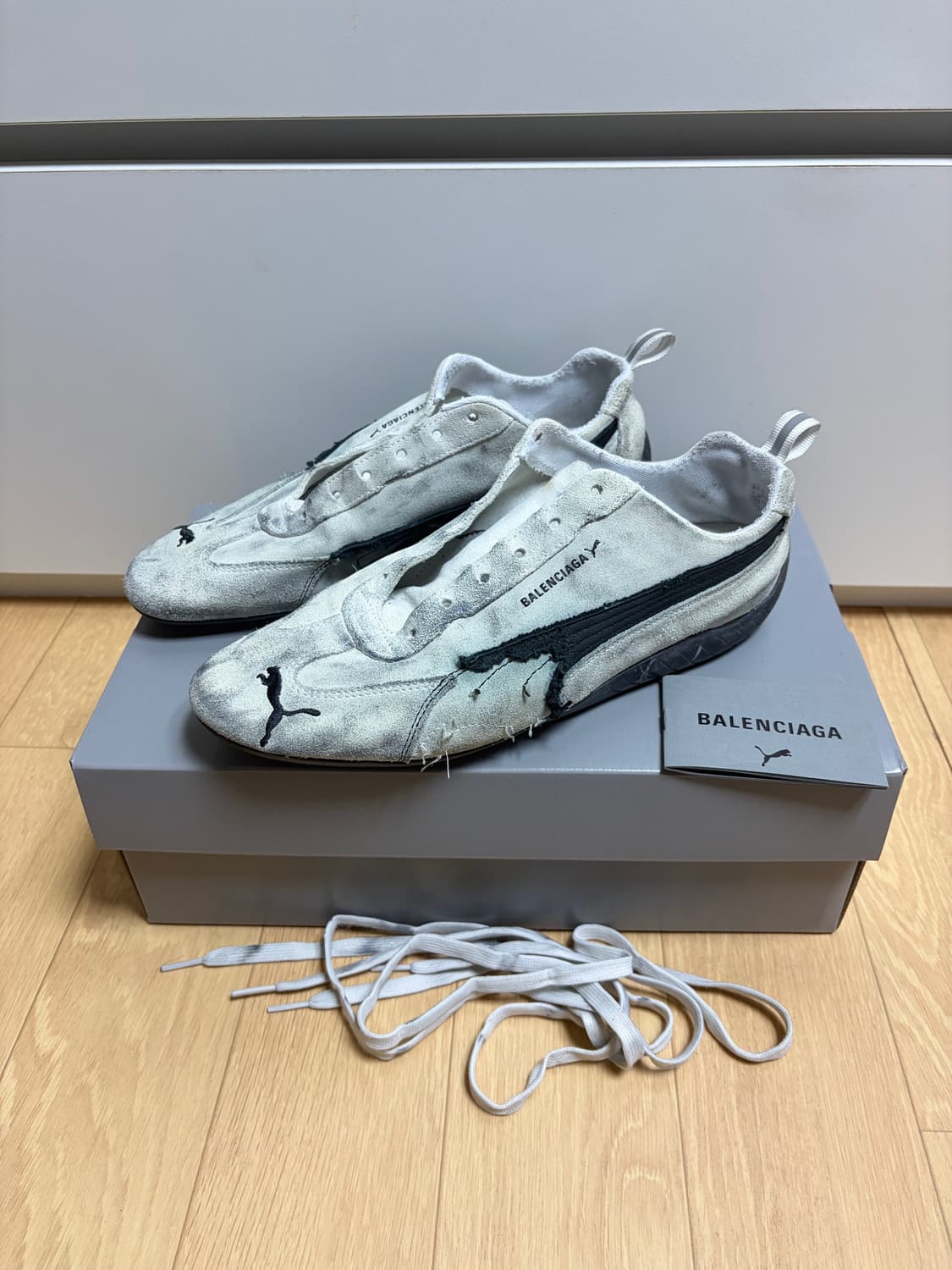 발렌시아가와 푸마 스피드캣 원아웃 커스텀 42 상품이미지1