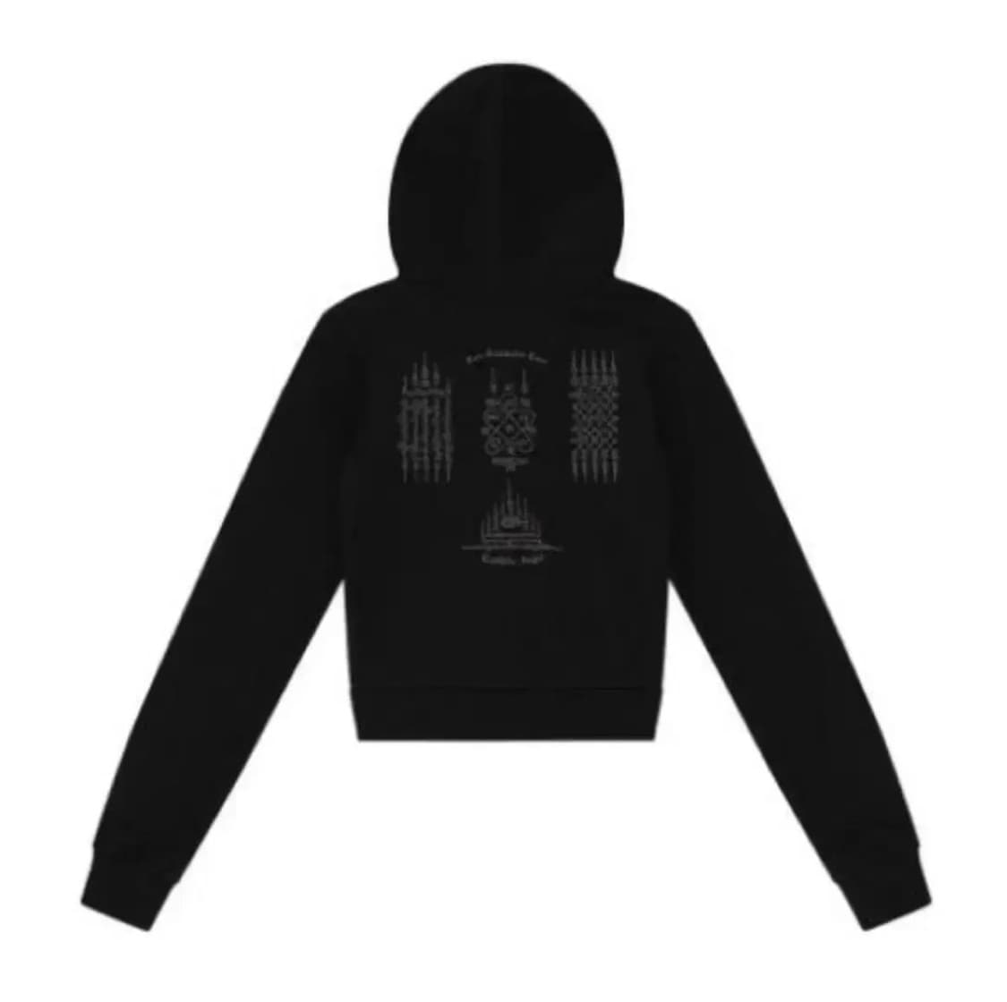 카시코 얀트라 크롭 후드집업 블랙 검정 상품이미지1