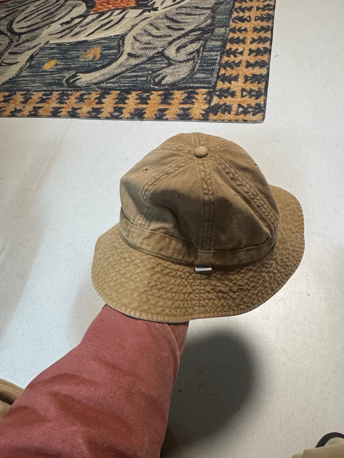 스투시 빈티지 버킷햇 베이지 m 상품이미지1