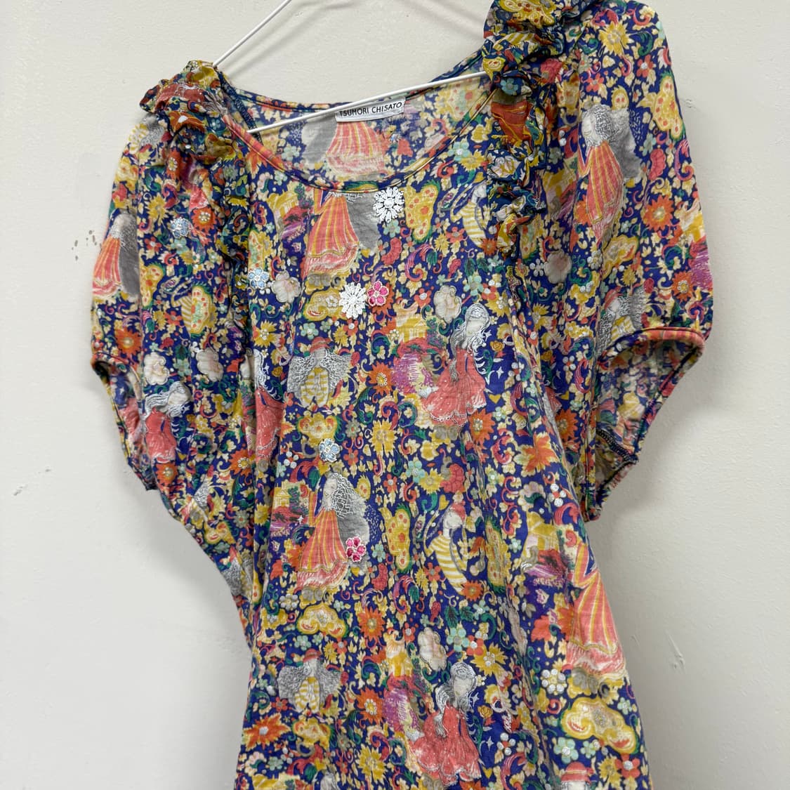 이세이미야케 츠모리치사토 플로럴 블라우스 상품이미지3