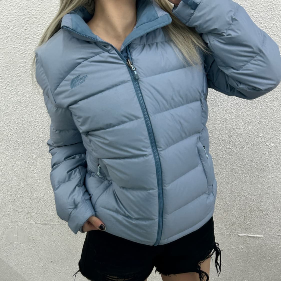 노스페이스 눕시 700 스카이블루 패딩 L 상품이미지1