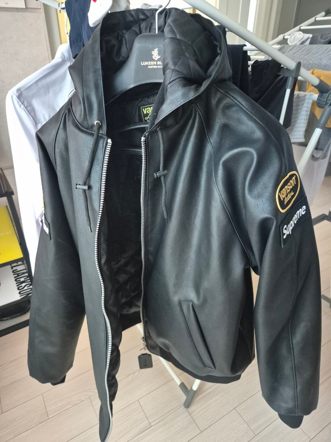 슈프림 밴슨 레더 자켓 블랙 L 상품이미지1