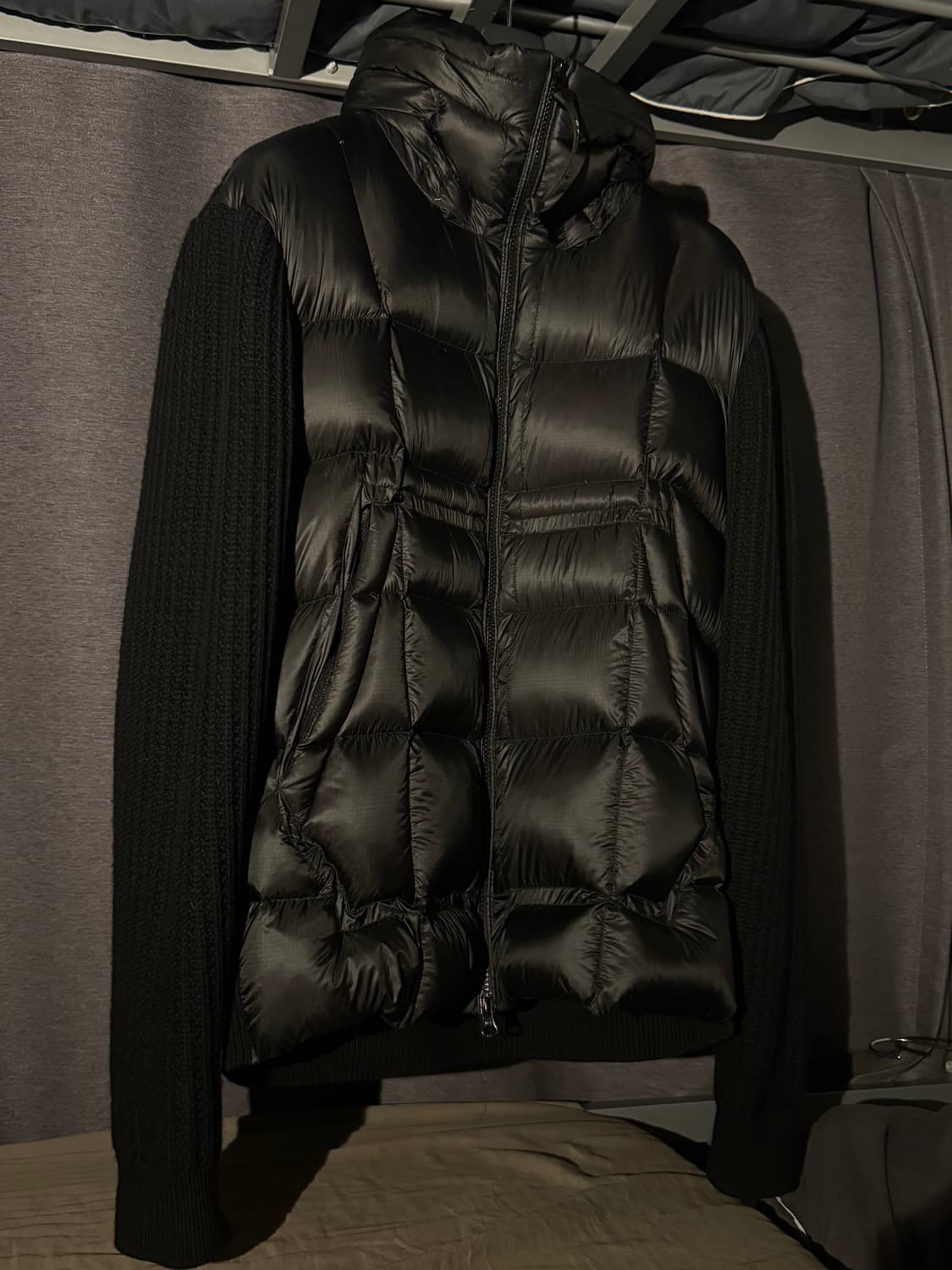 C.P. 컴퍼니 메리노 나일론 믹스드 고글 니트 블랙  상품이미지1