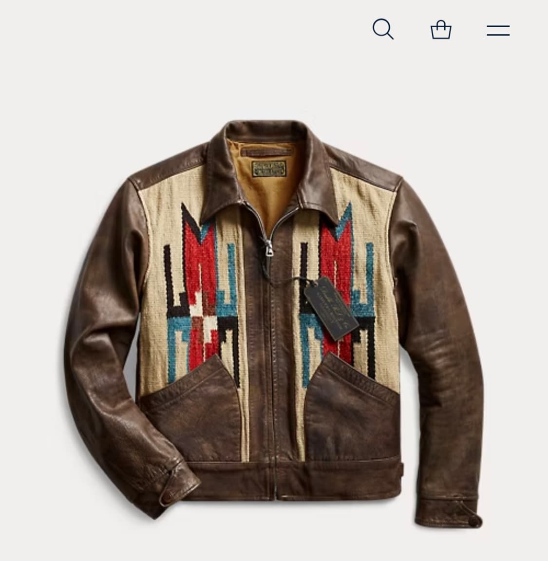 더블알엘 RRL 리미티드 나바호 레더 자켓 상품이미지2