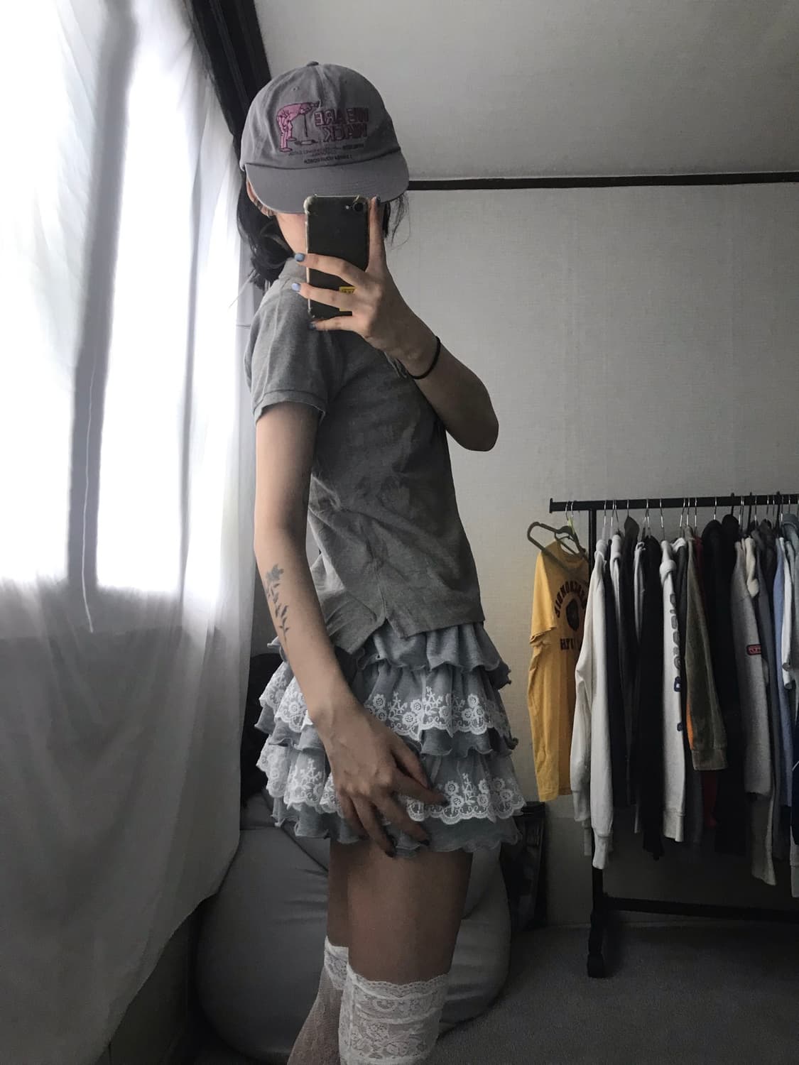 폴로 그레이 딱붙핏 빅포니 반팔티셔츠 상품이미지4