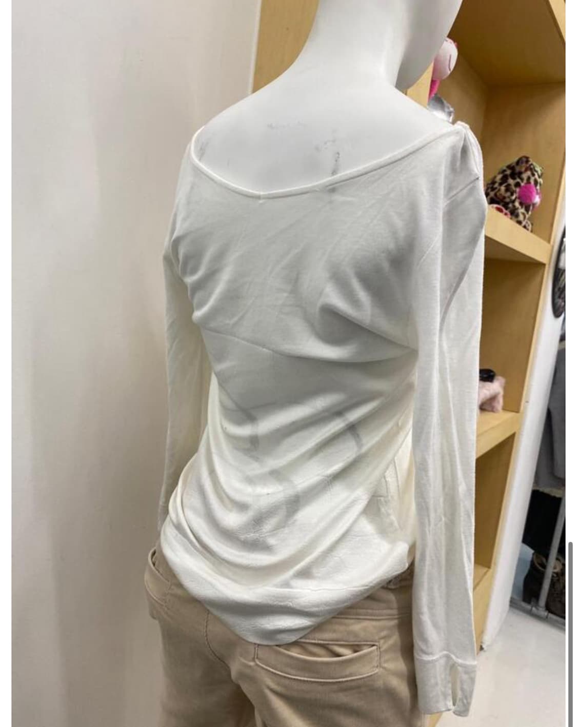 아이디빈티지 id빈티지 레터링 프린팅 셔링 탑 상품이미지2