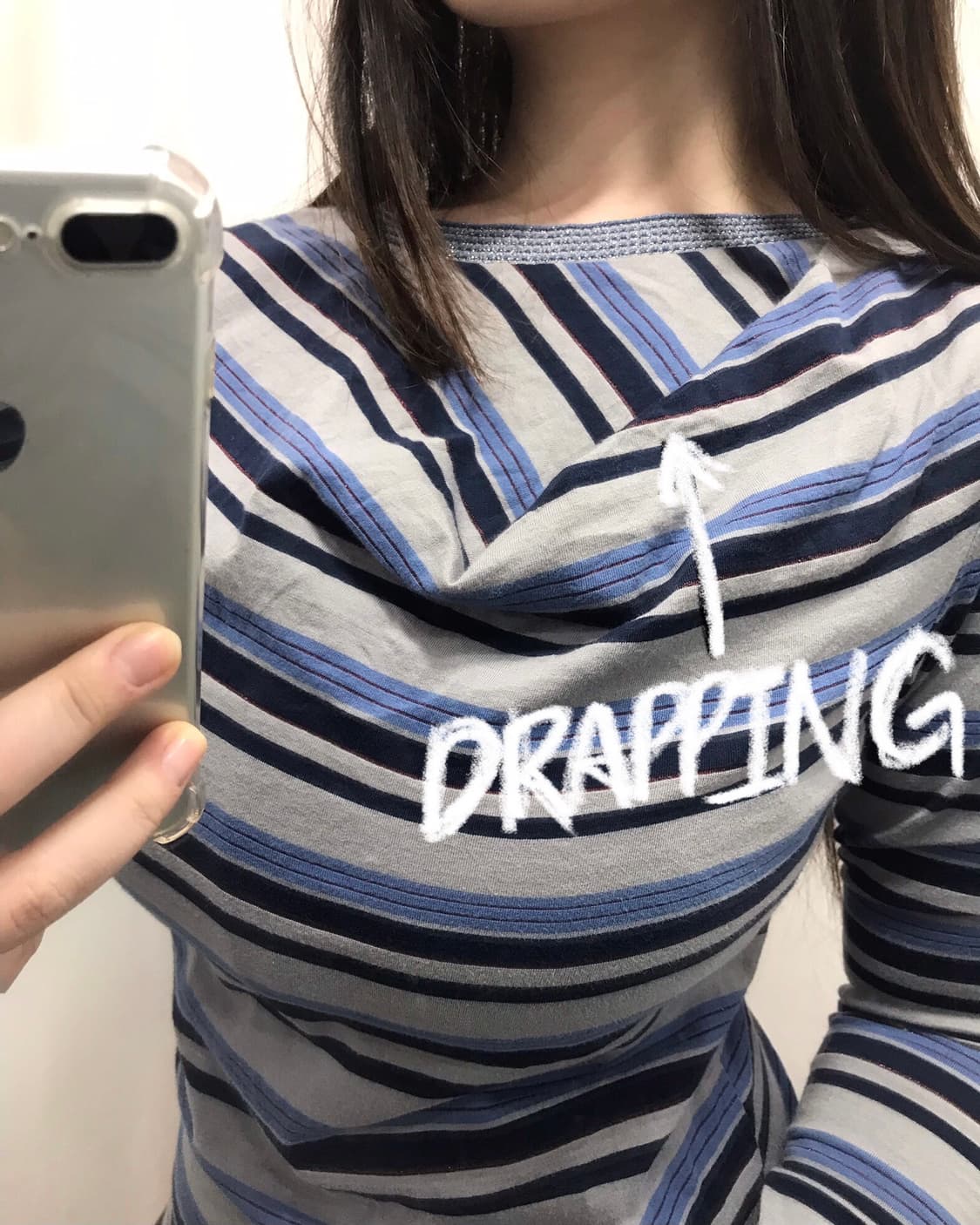 비비안웨스트우드 레드라벨 드레이핑 스트라이프 티 상품이미지4